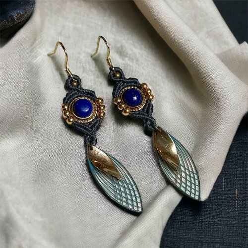 Boucles d’oreilles lapis lazuli