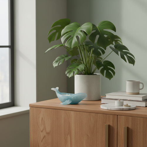 Bougie baleine – porte savon