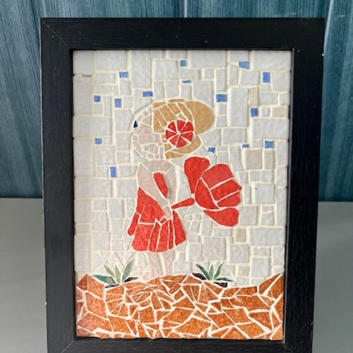 Mosaïque "la cuillette de coquelicots"