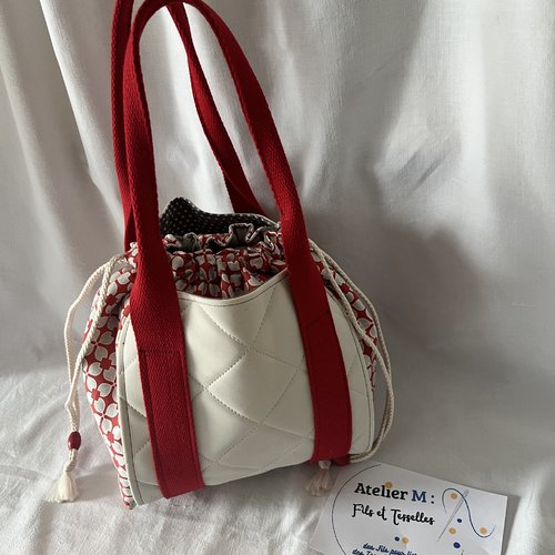 Sac seau "le diamant rouge"