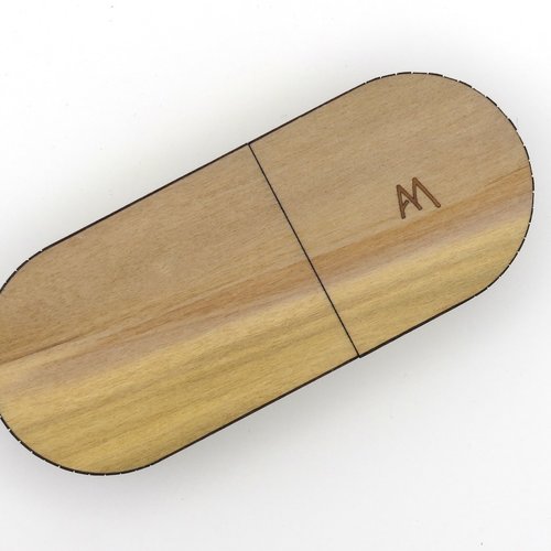 Etui à lunettes en marqueterie tulipier de virginie