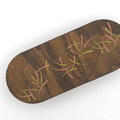 Etui à lunettes en marqueterie modèle sumeria