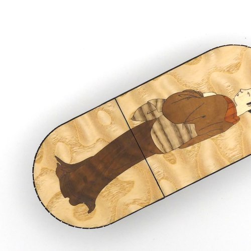 Etui à lunettes en marqueterie modèle lady shinagawa
