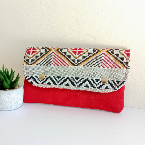 Portefeuille rouge,  porte-monnaie,  étui pour téléphone,  porte-documents, portefeuille pour femme, portemonnaie à rabat