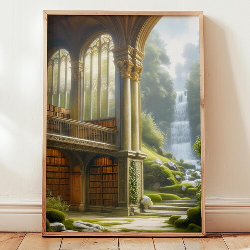 Poster affiche bibliotheque
