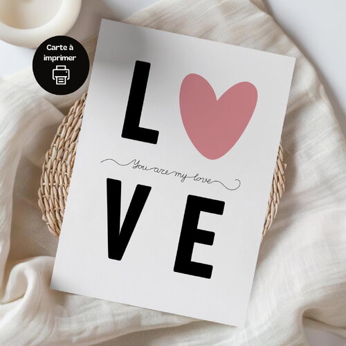 I love you , impression numerique