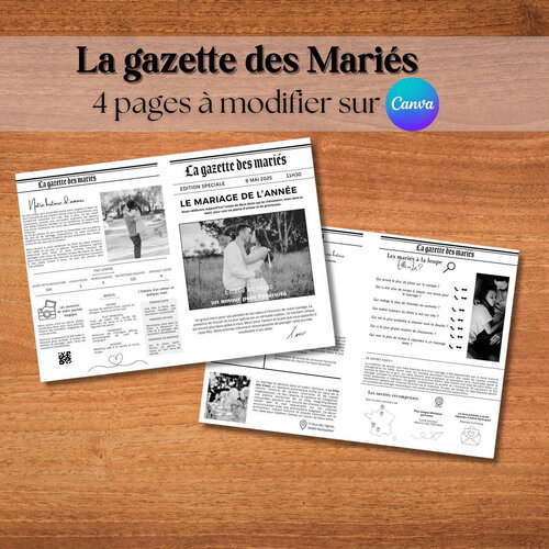 Gazette des mariés 4 pages