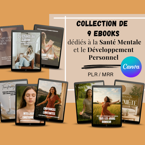 Collection de 9 ebooks sur la santé mentale et le developpement personnel