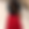 Heloise, jupe historique en lin rouge cerise