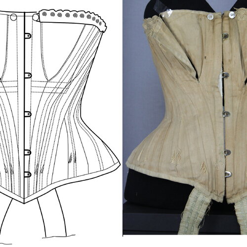 Ref baldi pdf fichier digital à charger en ligne patronage de corset d’allaitement ancien poitrine 85cm