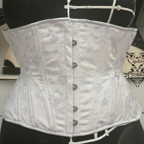 Corset serre-taille busc devant taille totalement fermée de 80 cm motifs floral