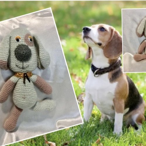 Amigurumi,modèle petite chien au crochet.pattern,tutoriels en anglais format pdf
