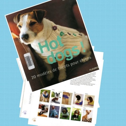 Grande livre en format pdf, tricot,vêtements pour chiens