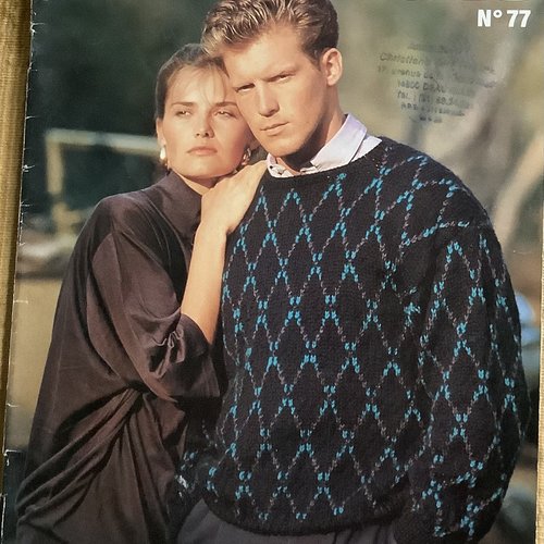 Vintage grande magazine pour tricot anny blatt n77