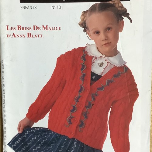 Vintage grande magazine pour tricot anny blatt n101