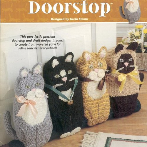 Magazine vintage,4 modèles chats au crochet.patterns, tutoriels anglais,pdf anglais