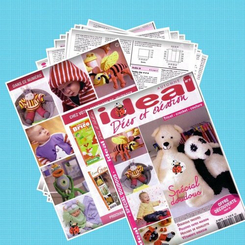 Magazine idéal français en format pdf .modèles deco et créations pour bébé.patrons, tutoriels en français.