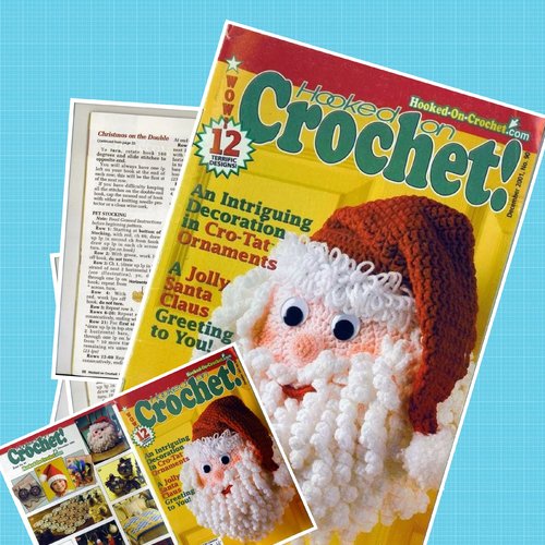 Vintage.magazine crochet ! en format pdf,modèles pere noël et fantasia pour noël au crochet .patterns,tutoriels en anglais