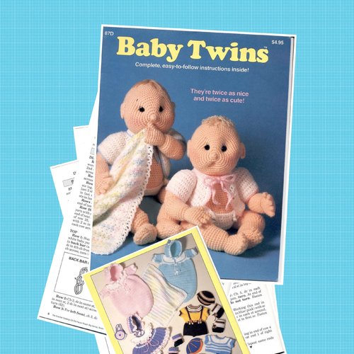 Offre spéciale.magazine pdf.amigurumi.modele poupée bébé avec ses vêtements au crochet. tutoriels,pattern anglais format pdf
