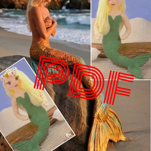 Sirène patron crochet poupée Barbie