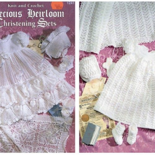 Pdf.magazine vintage en pdf. modèles robes et accessoires baptême pour bébé au crochet .patterns, tutoriels anglais  format pdf