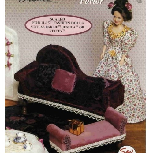 Vintage ans 80 en format pdf,modèles fabrication meubles  pour poupée barbie.patterns avec tutoriels couture en anglais format pdf