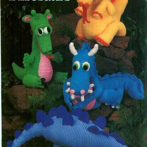 Magazine vintage en pdf. modèles amigurumis ,dinosaures et dragons au crochet .patterns, tutoriels anglais  format pdf