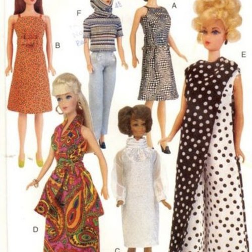 Magazine vogue craft vintage en format pdf modèles vêtements barbie,  patron de couture-coupe,tutoriels français,anglais,pdf anglais