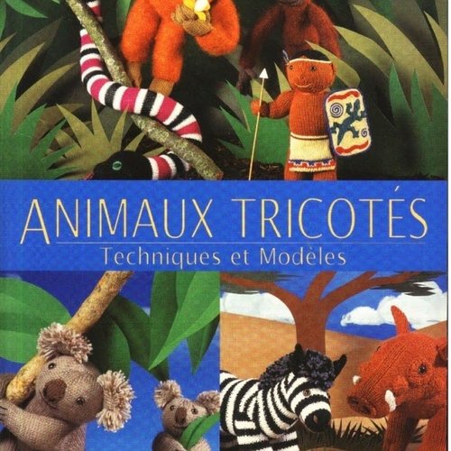 Vintage ans 90.magazine animaux tricotés (50 pages)en format pdf ,tutoriels en français