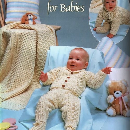 Magazine vintage en pdf. modèles chic couverture et vêtements pour bébé au crochet .patterns, tutoriels anglais  format pdf