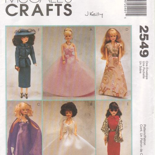 Magazine mccalls grafts ,vintage en format pdf modèles vêtements barbie,  patron de couture-coupe,tutoriels français,anglais,pdf anglais