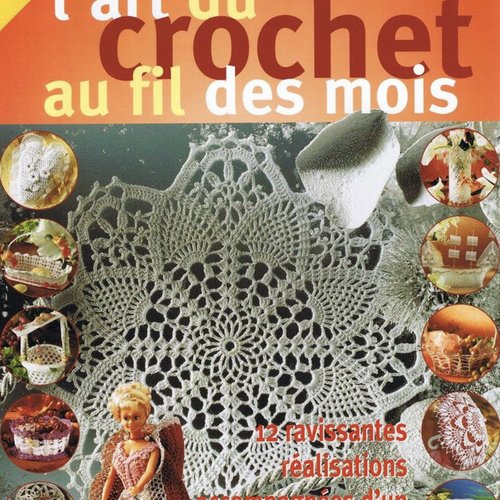 Vintage.magazine crochet d’art en format pdf.modèles miniatures décor au crochet coton.patrons avec tutoriels français format pdf