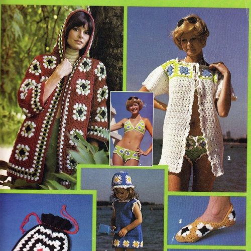 Magazine greet grennies vintage pdf. modèles pour tout famille avec crochet  .patterns avec tutoriels en anglais format pdf