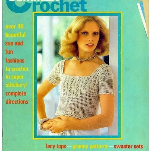 Rare. grande magazine summer,mccallsc. vintage ans 70. 40modèles pour tout famille avec crochet  .patterns ,tutoriels en anglais format pdf