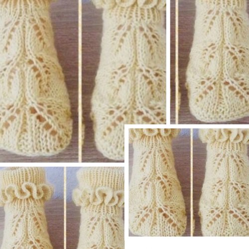 Modèle chaussettes en tricot / crochet pour adulte .patron,tutoriel français format pdf