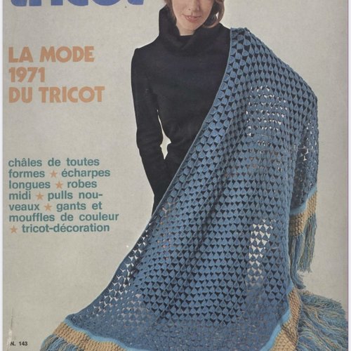 Vintage ans70. grande magazine « votre magazine tricot « en format pdf.