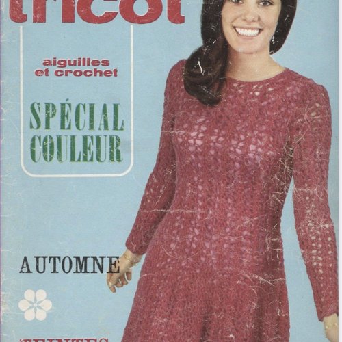 Vintage ans70. grande magazine « votre tricot « en format pdf.