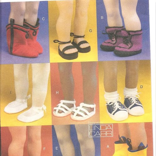 Magazine vogue graft en format pdf,vintage ,format pdf.modeles chaussures à couture pour grande poupée