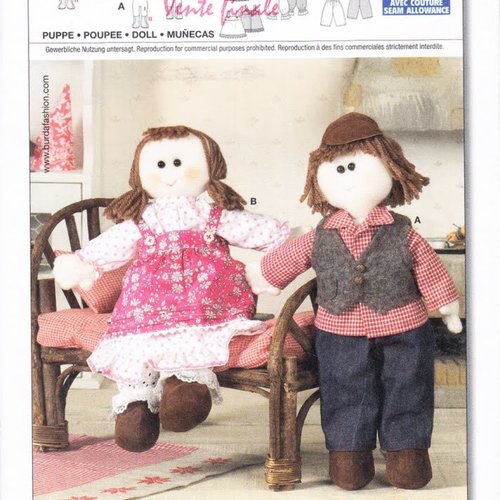Vintage.magazine burda en format pdf ,couture poupées chiffons et ses vêtements