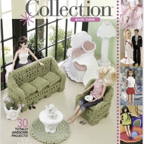 Vintage. magazine format pdf.modèles beaucoup des vêtements et meubles pour poupée barbie patterns avec tutoriels anglais format pdf
