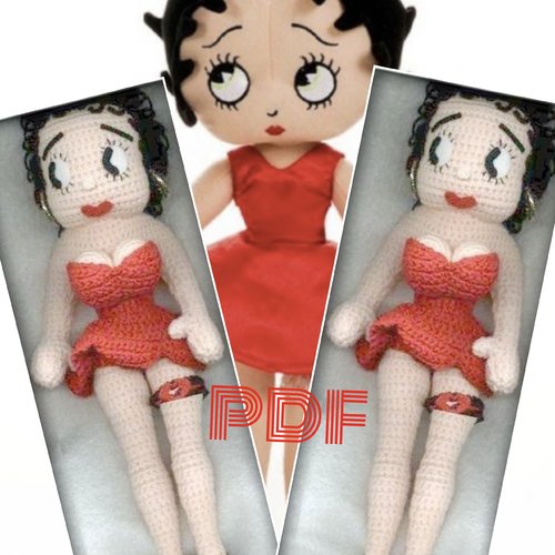 Amigurumis. modèle petite poupée betty au crochet,format pdf