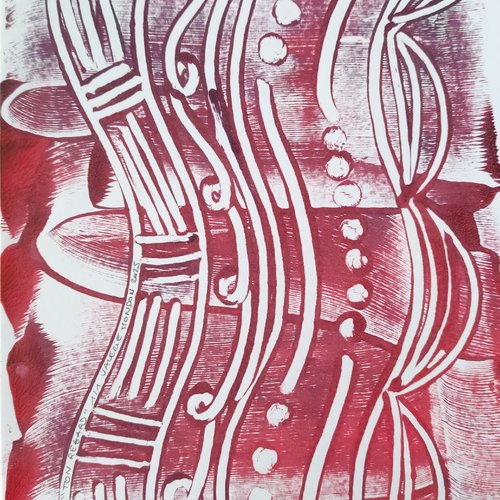 Estampe "ton regard" (monotype)