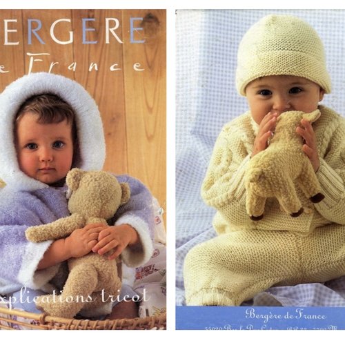 Vintage.magazine bergere de france en format pdf. modèles pour bébé en tricot. tutoriels,patrons en français