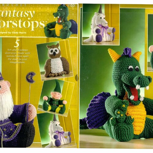 Amigurumi magazine format pdf, 5 modèles animaux au crochet patterns ern,tutoriel  en pdf anglais + légende symbole anglaise française