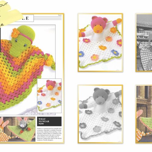 Petite livre - patrons. modèles  doudous au crochet pour bébé.tutoriels français en format pdf