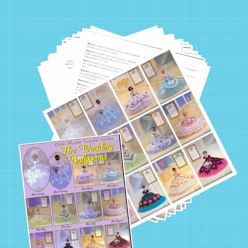 Magazine vintage en format pdf.modeles (12)chic robés au crochet pour poupé  barbie .pattern,tutoriels anglaise en format pdf