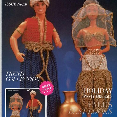 Modèles costumes princesse et prince alagins pour poupée barbie.tutoriels fabrication en format pdf anglais