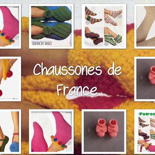 Offre spéciale: livre patron.modèles chaussures pour tous famille,crochet,tricot,format pdf,patrons,tutoriels en français