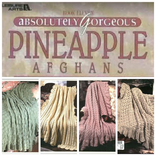 Magazine vintage,modèles chic grandes couvertures au crochet.pattern anglais,pdf  + symbole légende anglaise française
