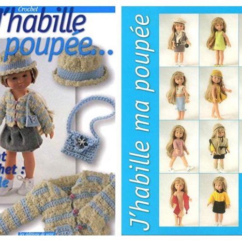 Grande magazine « j'habille ma poupée «  pour tricoter vêtements de poupée